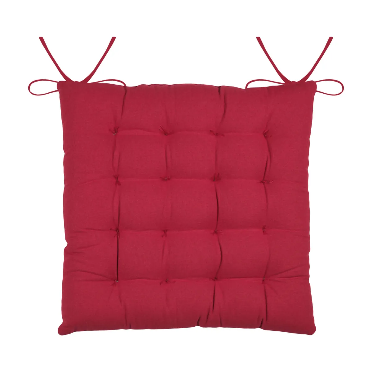 Cuscino per sedia in cotone (38 x 38 cm) Clark Rosso