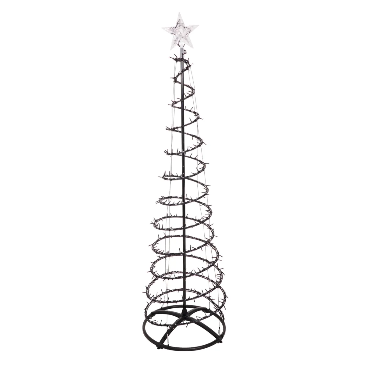 Albero luminoso 756 LED (H210 cm) Effetto cascade Bianco caldo