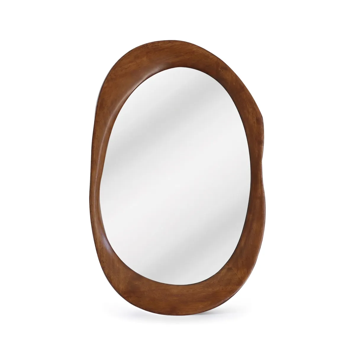 Specchio da parete in legno (50 x 78 cm) Chiarezza Naturale