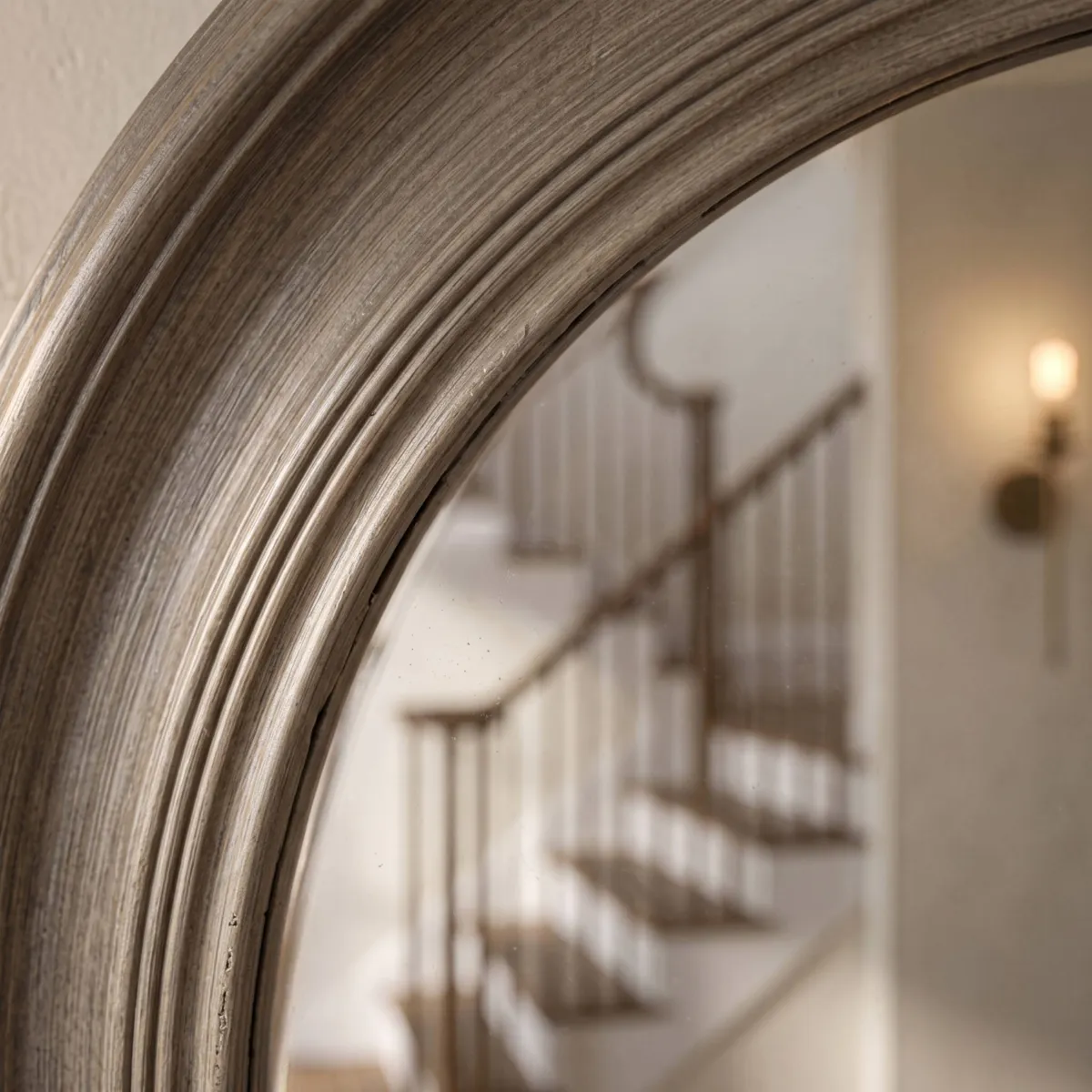 Specchio da parete rotondo (66 cm) Linea Argento