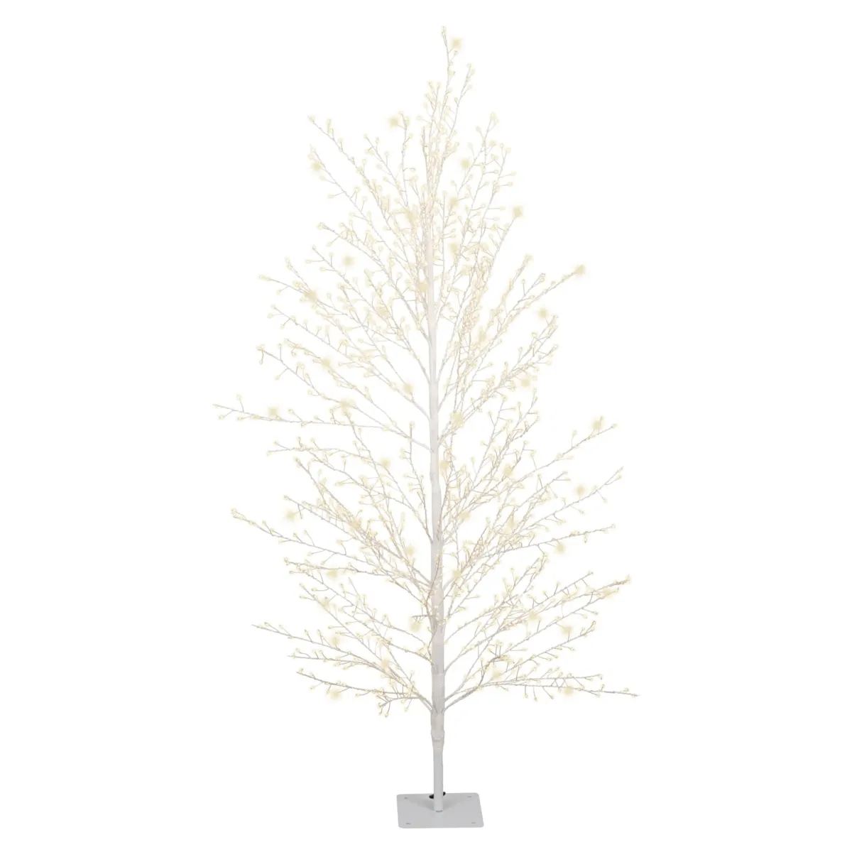 Albero luminoso 1350 LED (H150 cm) Sélénis Bianco e bianco caldo