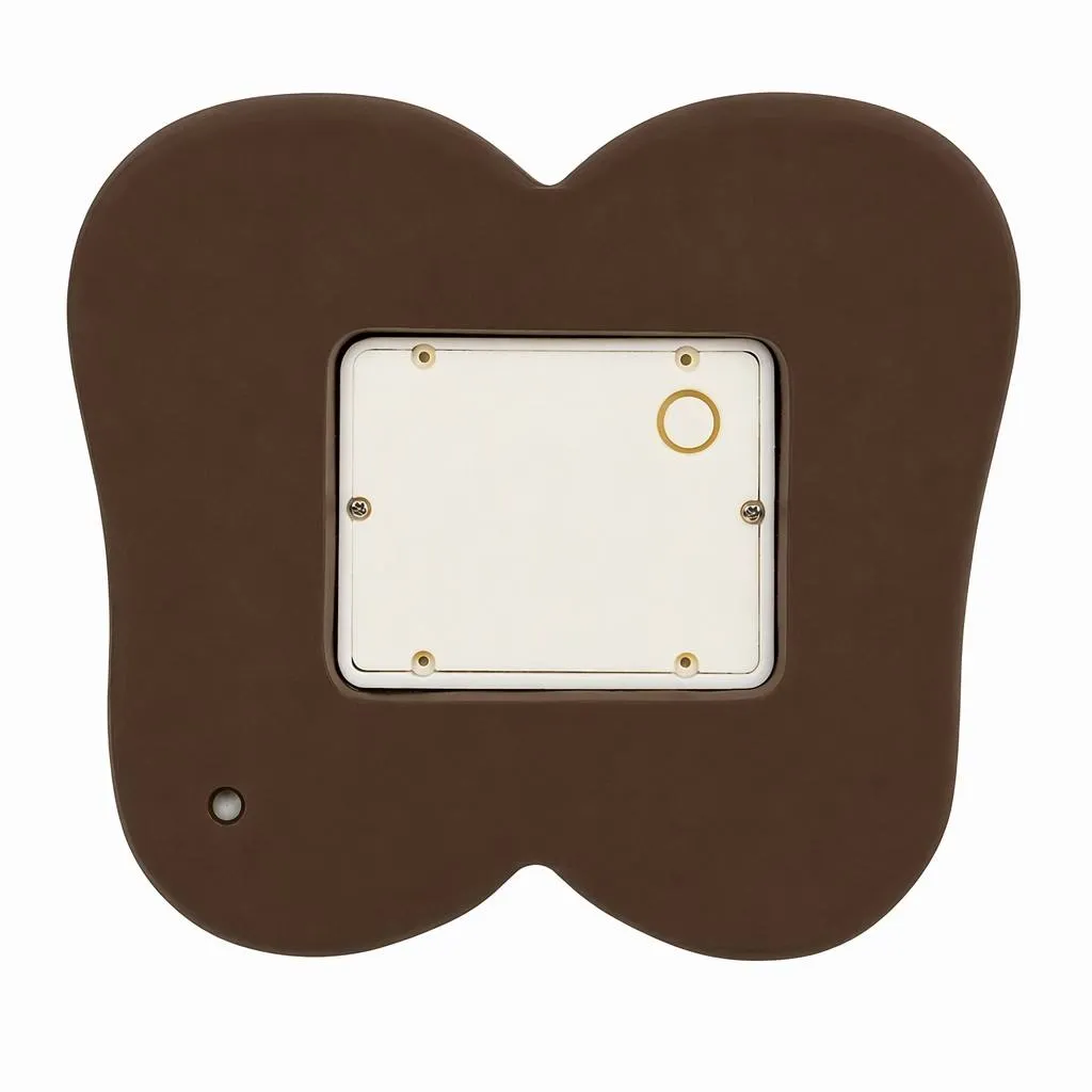 Schiaccianoci luminoso a pile 9 LED (H48 cm) Ebenezer Bordeaux e verde