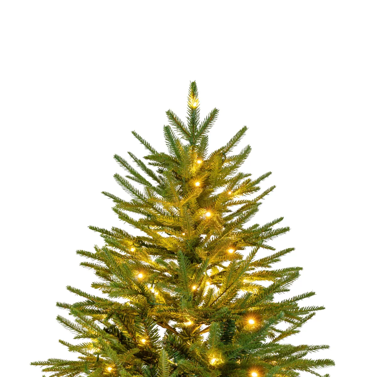 Albero di Natale artificiale luminoso 320 LED (H180 cm) Lucania Verde e bianco caldo