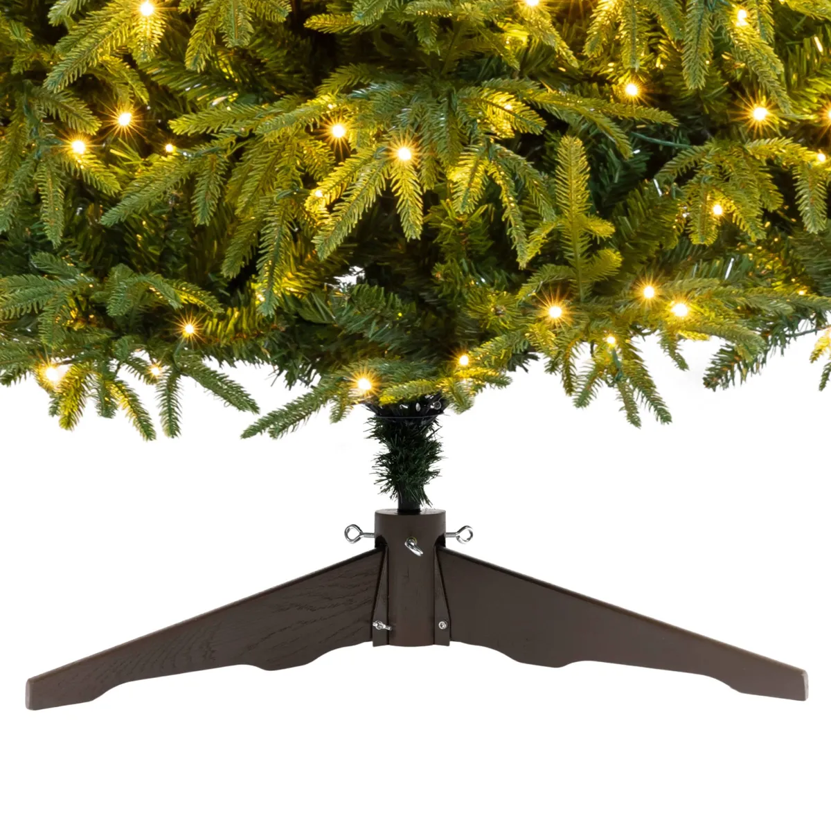 Albero di Natale artificiale luminoso 320 LED (H180 cm) Lucania Verde e bianco caldo