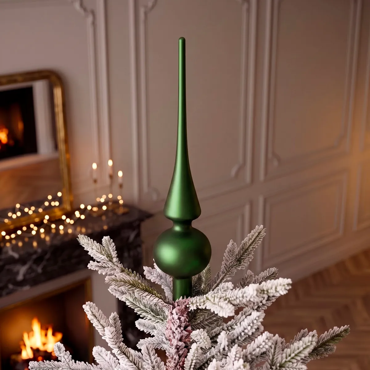 Cimier di albero in vetro Boréal Verde abete