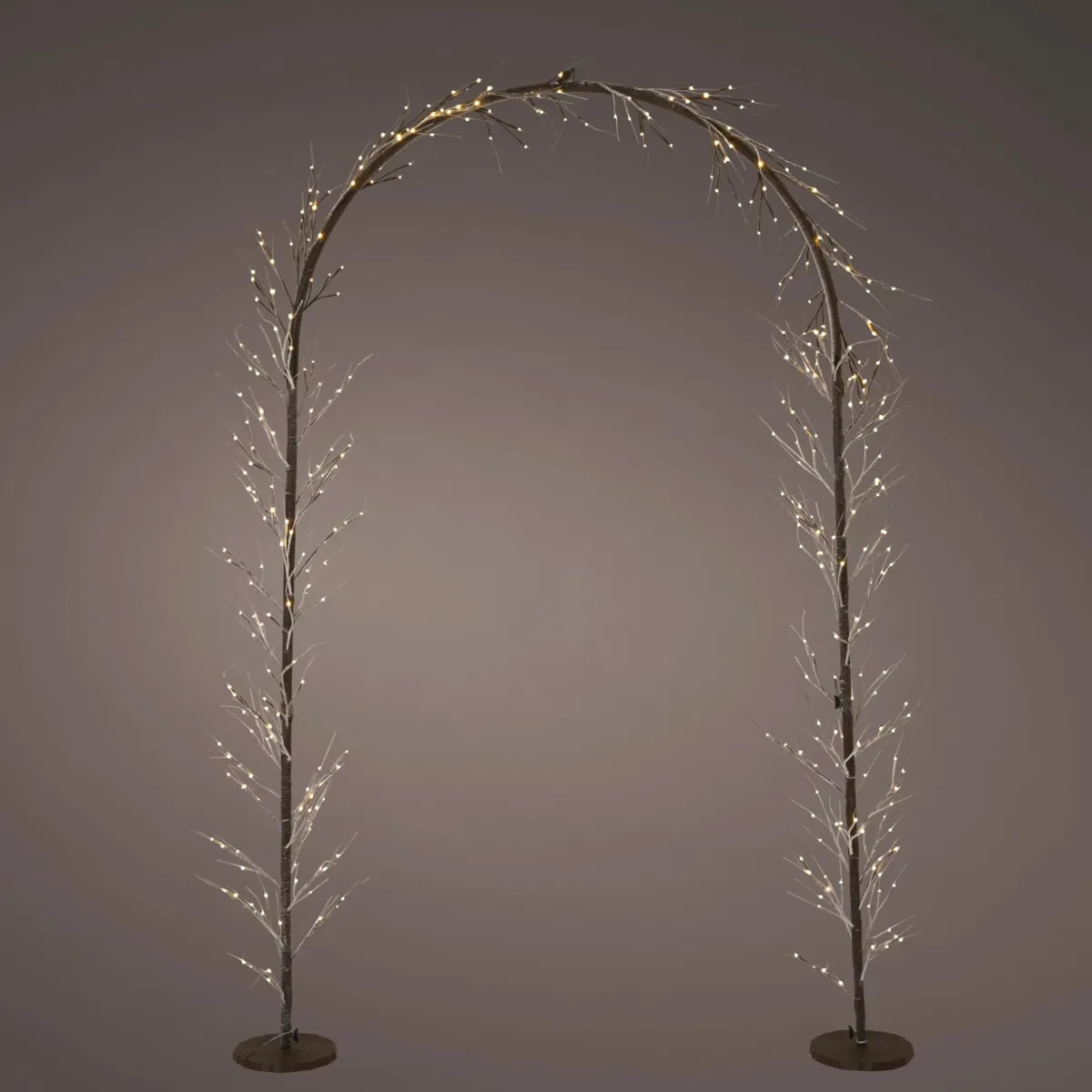 Arco natalizio luminoso esterno 384 LED (H230 cm) Celeste Bianco caldo
