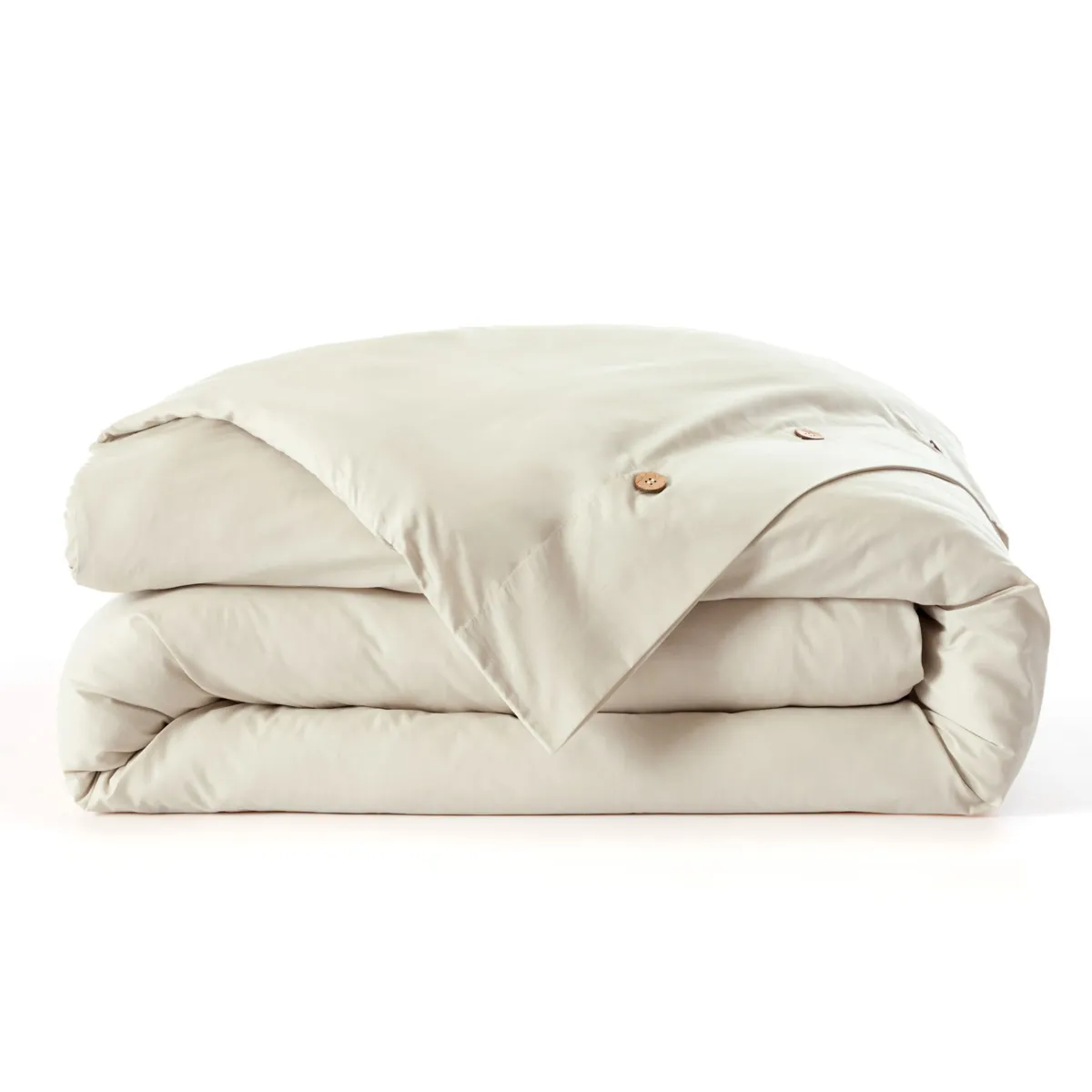 Copripiumino in percalle di cotone (240 x 220 cm) Diane Beige