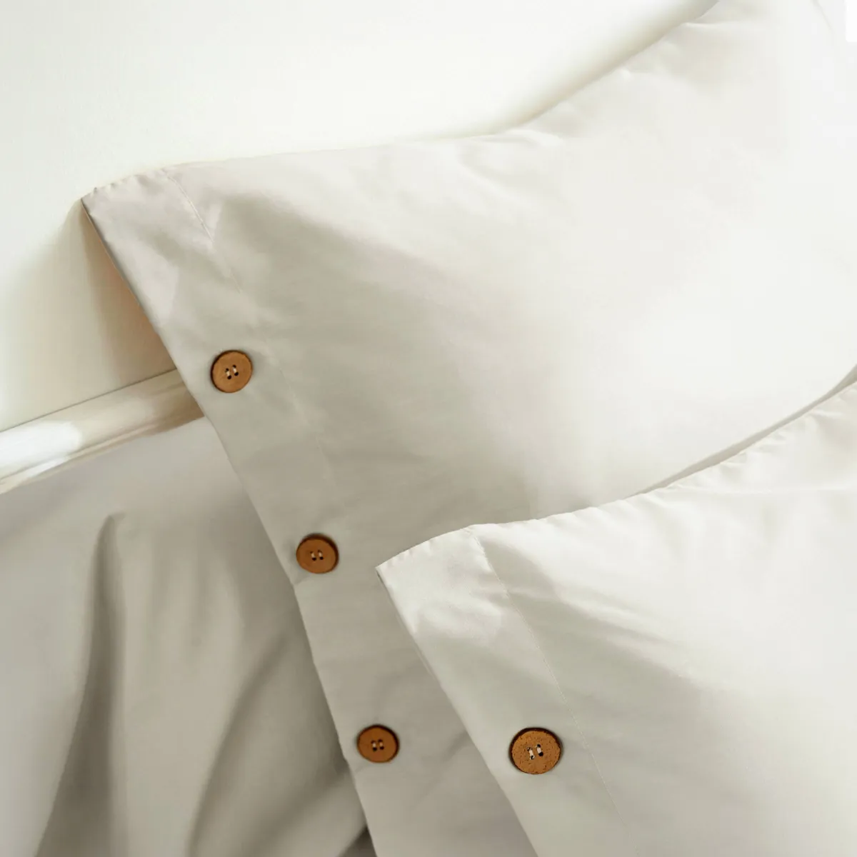 Federa rettangolare in percalle di cotone (50 x 80 cm) Diane Beige