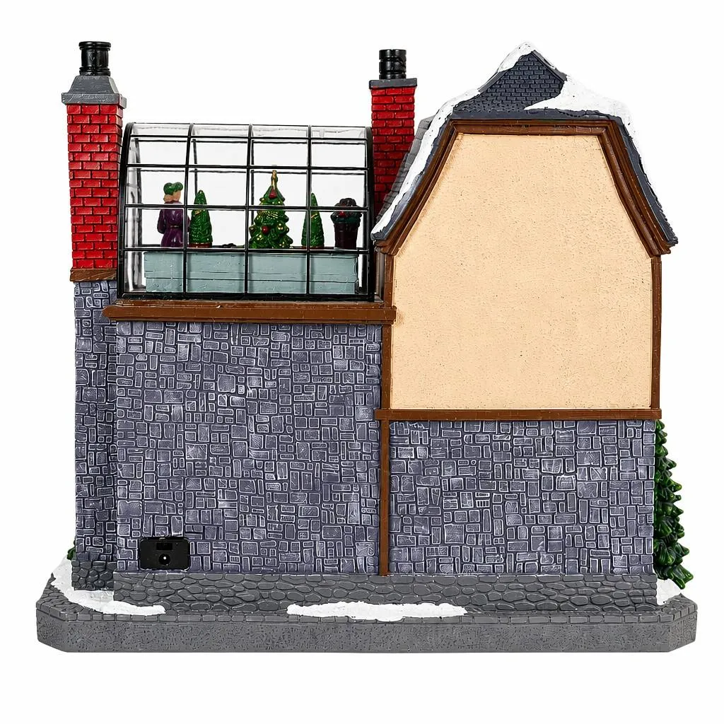 Villaggio di Natale luminoso animato e musicale (H38 cm) Il Campanile dell'atelier Mila Spark