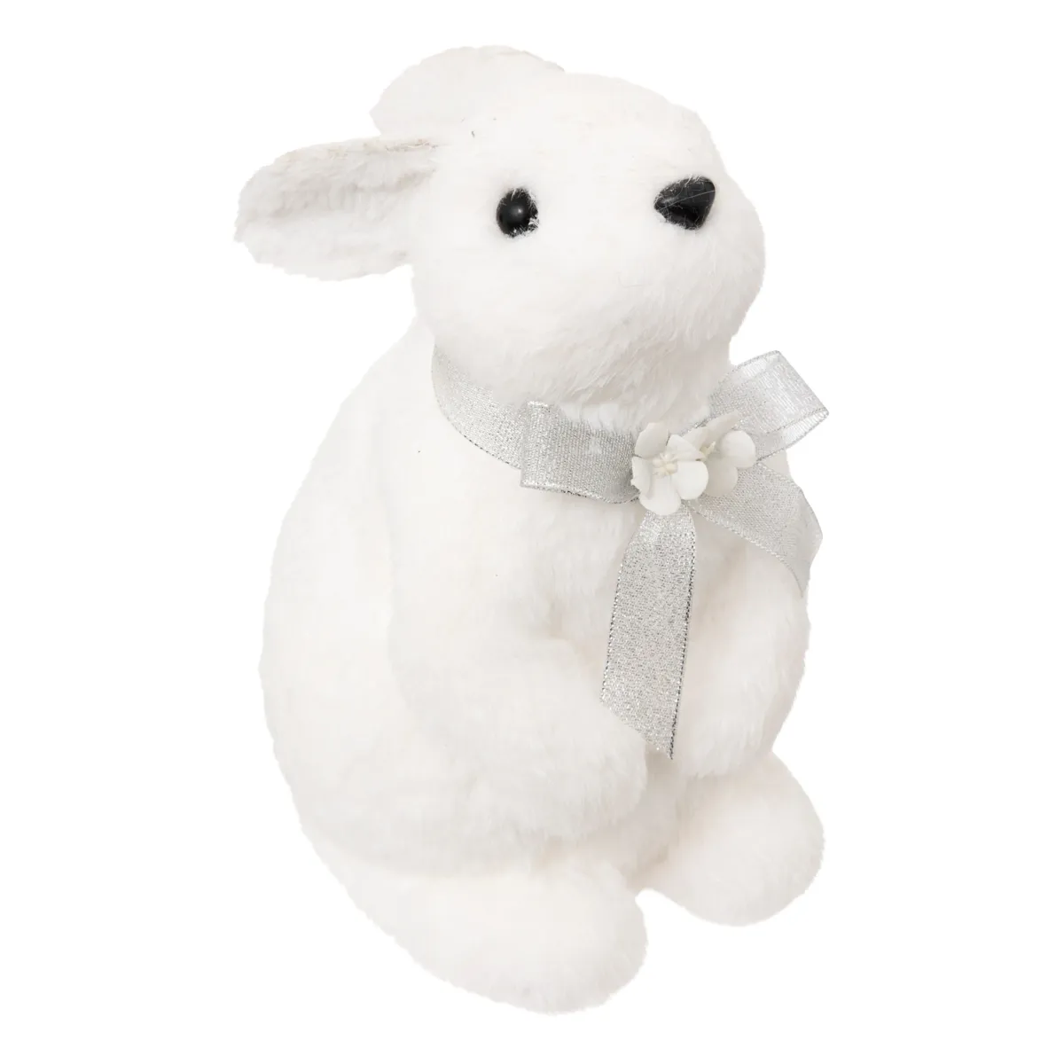 Coniglio di Natale (H25 cm) Giulia piccolo fiocco