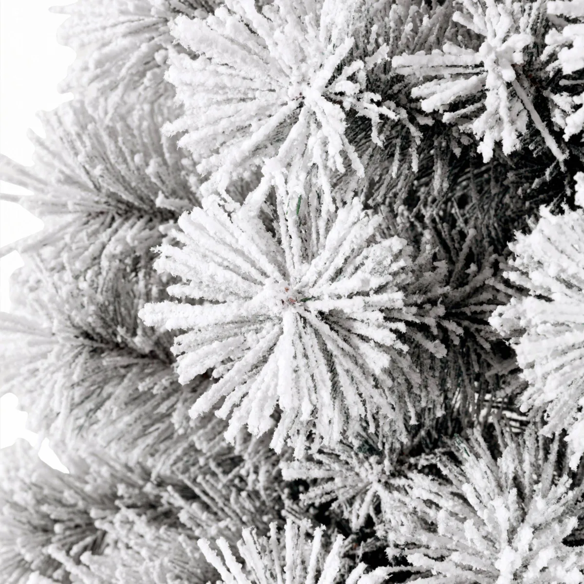 Mezzo albero di Natale artificiale (H210 cm) Edmonton Verde innevato