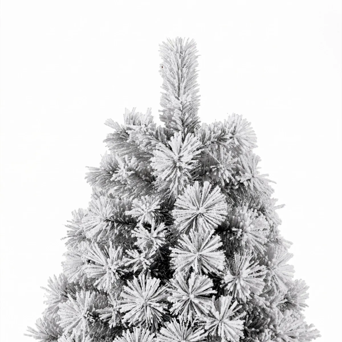 Mezzo albero di Natale artificiale (H240 cm) Edmonton Verde innevato