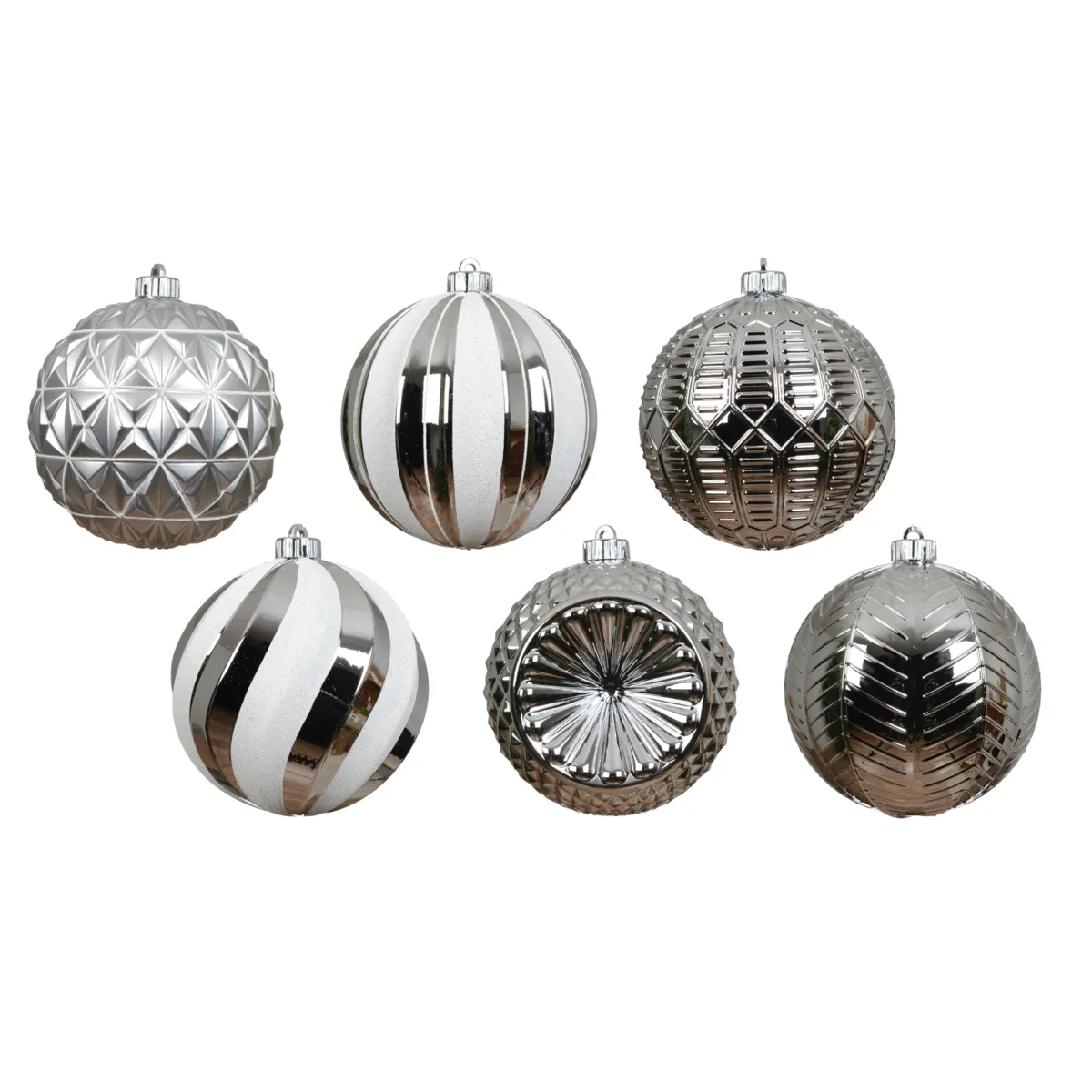 Set di 6 palline di natale (D150 mm) Imperiale Argento