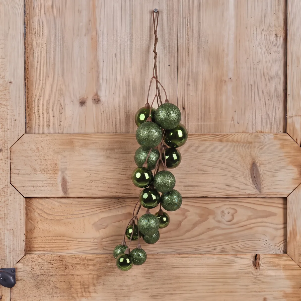 Sospensione di Natale (H45 cm) Palline a grappolo Verde abete