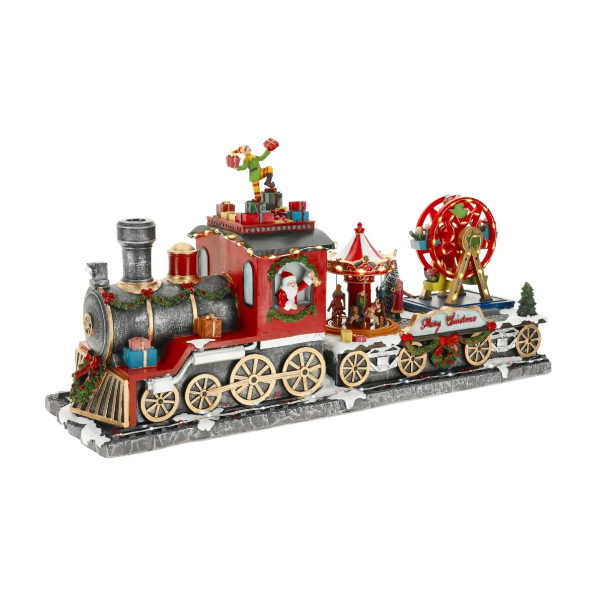 Trenino decorativo e animato (42 cm) Festività natalizie