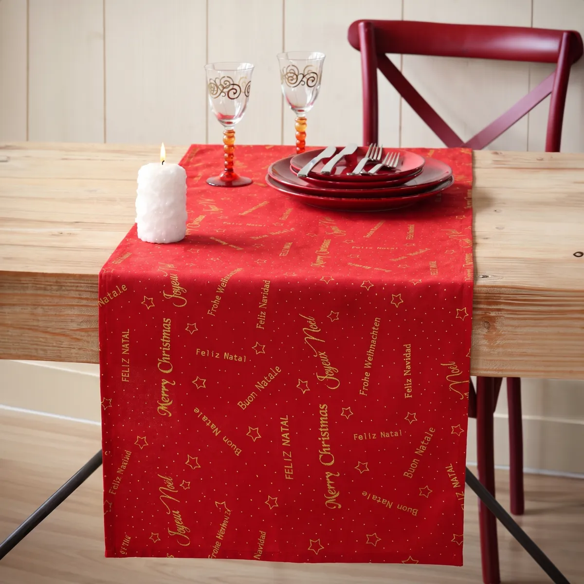 Runner da tavola Message Rosso