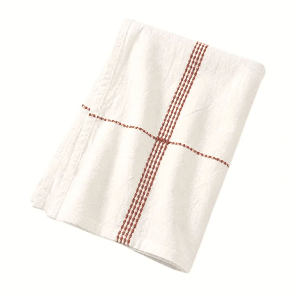 Tovaglia rettangolare in cotone (150 x 300 cm) Lana Terracotta