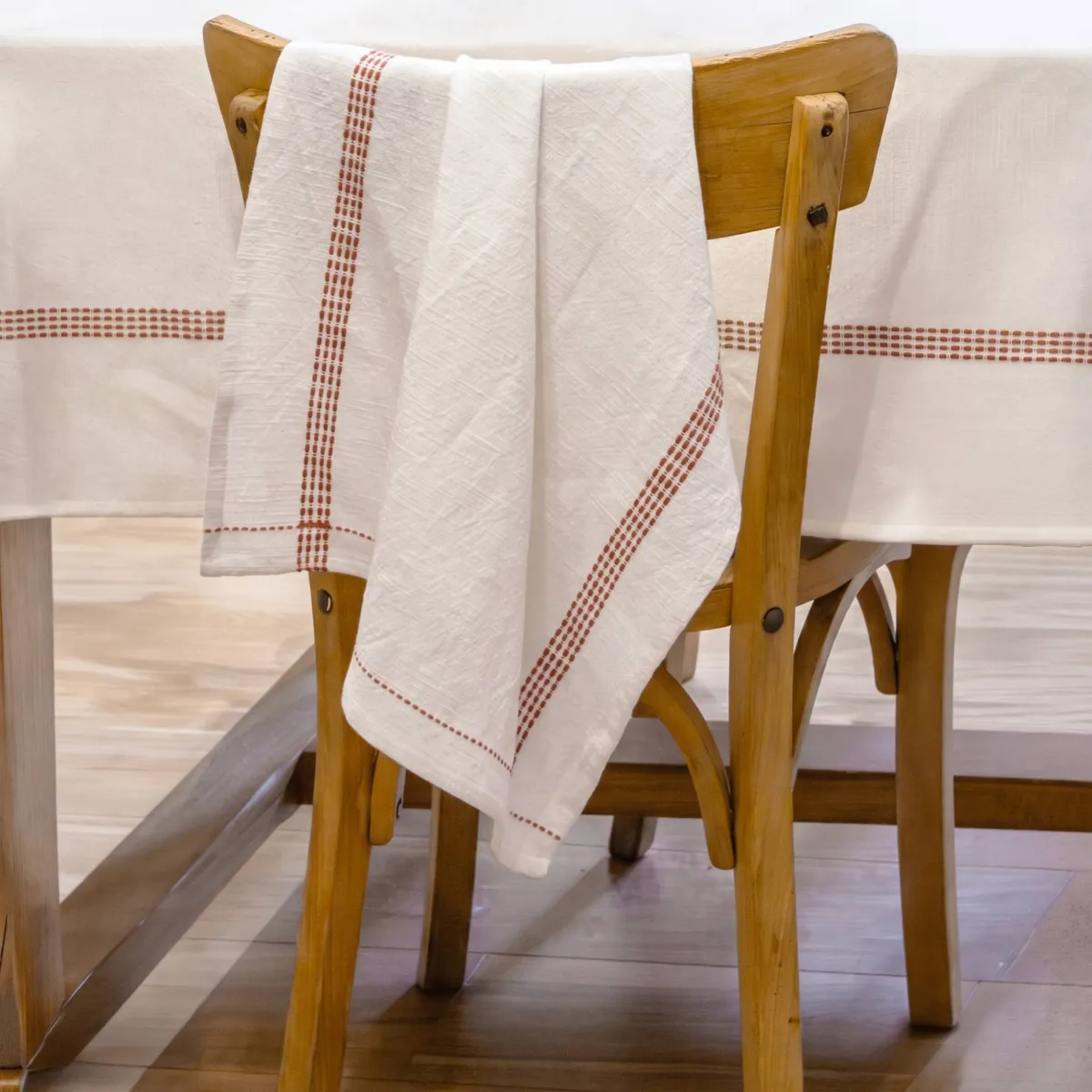 Set di 2 asciugamani in cotone (50 x 70 cm) Lana Terracotta
