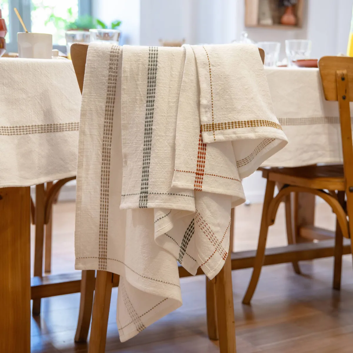 Set di 2 asciugamani in cotone (50 x 70 cm) Lana Terracotta