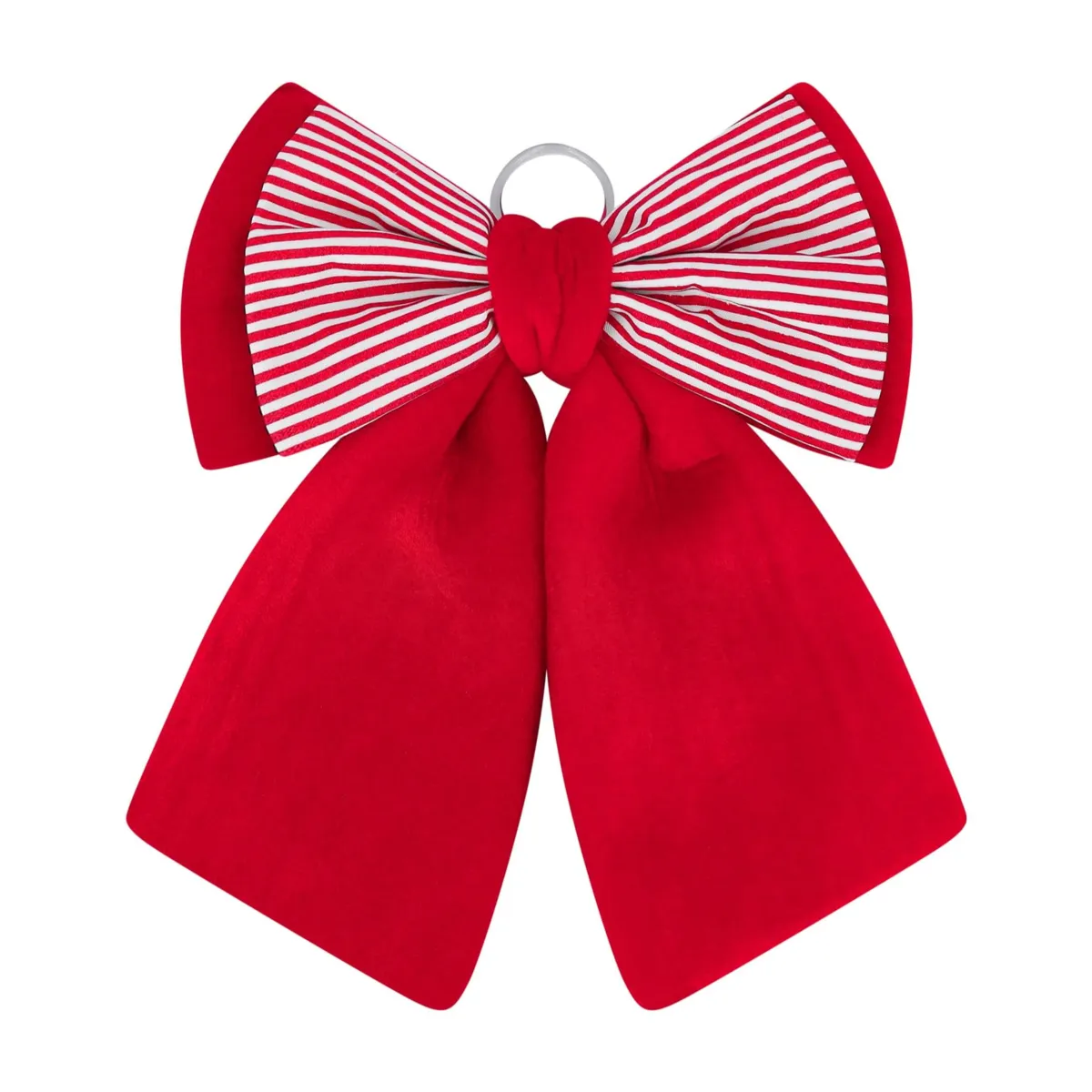 Grande Fiocco (H46 cm) Candy Christmas Rosso e bianco