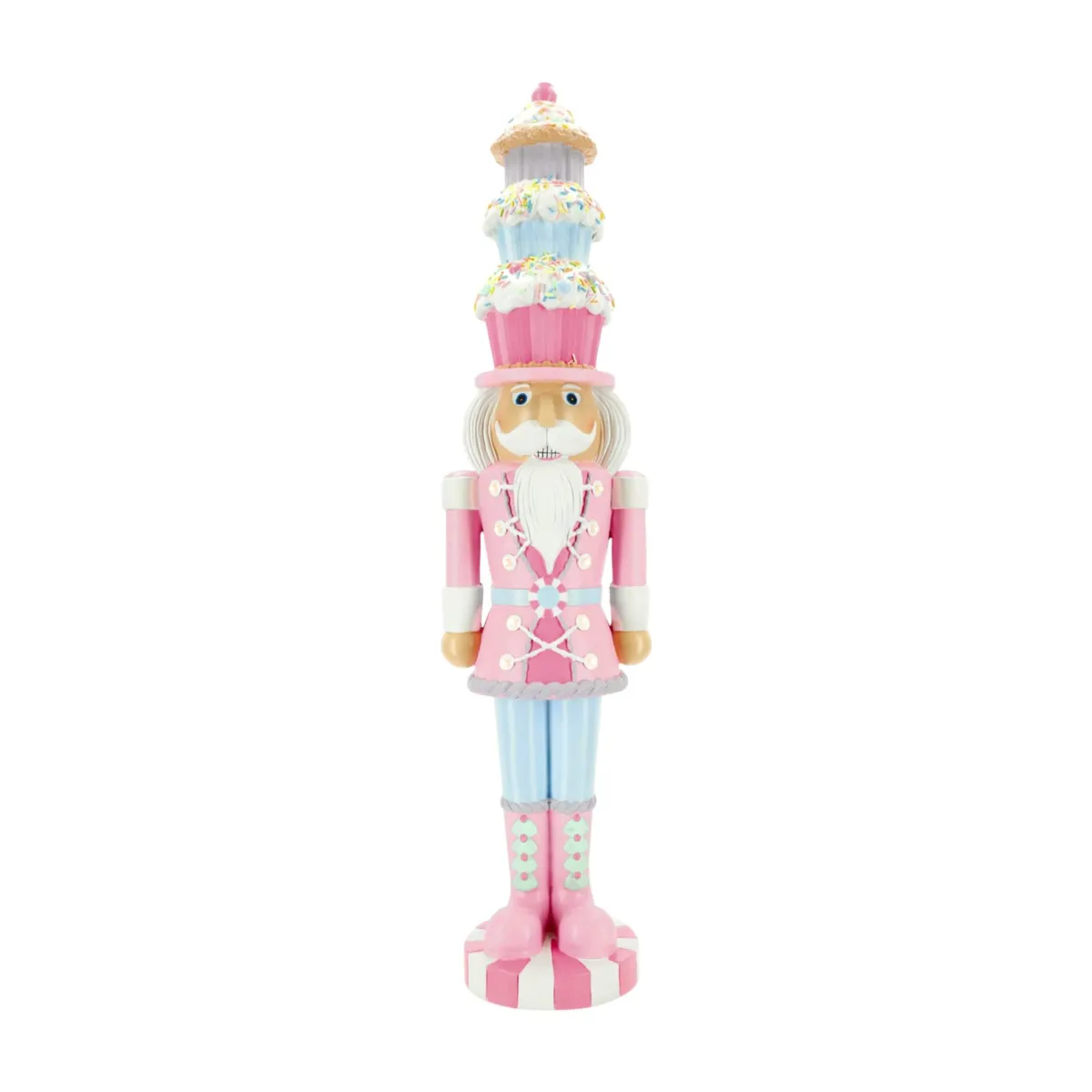 Soldato Schiaccianoci luminoso (H71 cm) Mathis e dolci Pastel
