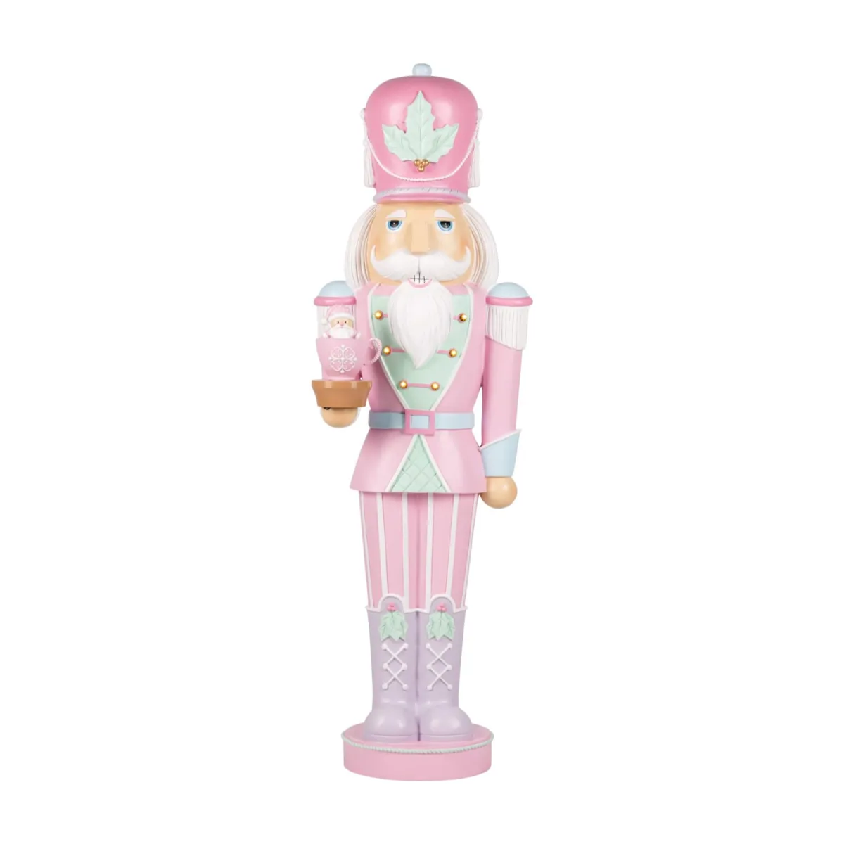 Soldato Schiaccianoci luminoso (H121 cm) Gustave Tea time Rosa