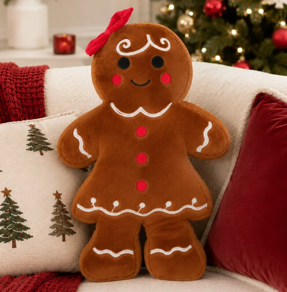 Cuscino di Natale (H50 cm) Nana Pan di Zenzero Cioccolato