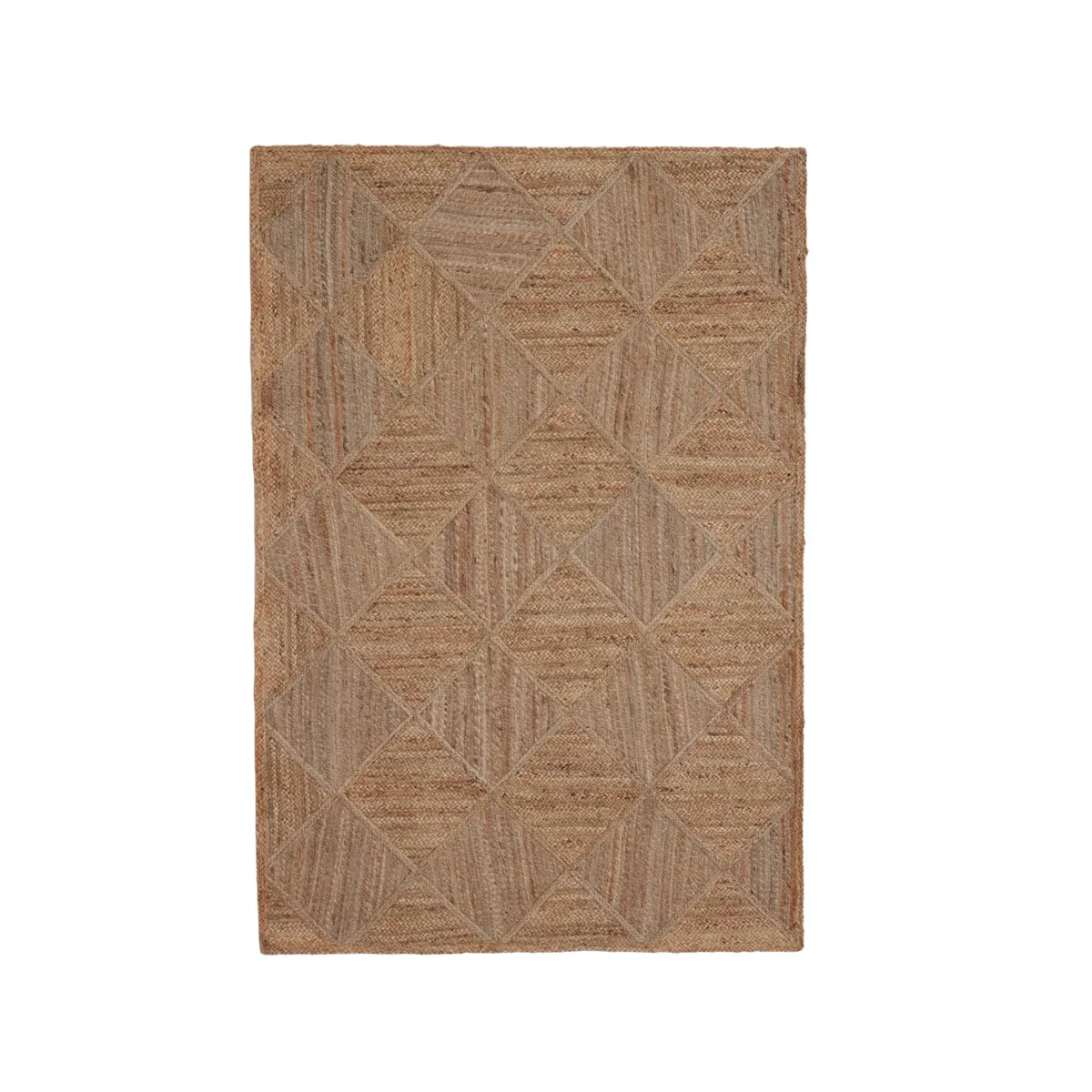 Tappeto rettangolare per soggiorno in juta tessuta a mano (200 x 300 cm) Anaya Marrone