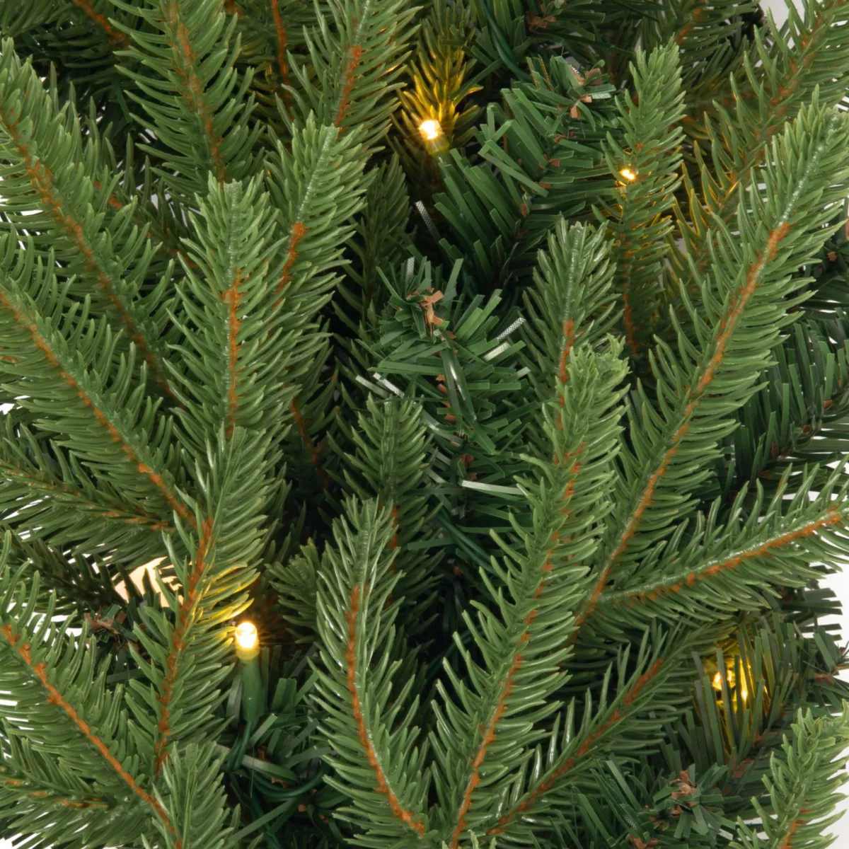 Ghirlanda luminosa per albero (180 cm - D25) Lucania Verde e bianco caldo