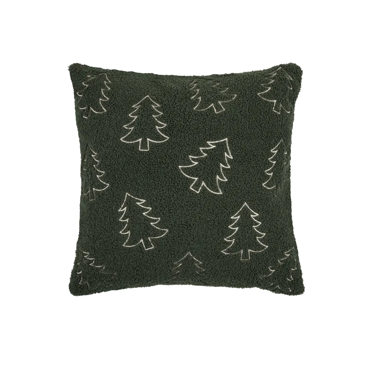 Cuscino di Natale quadrato (45 x 45 cm) Santa Verde
