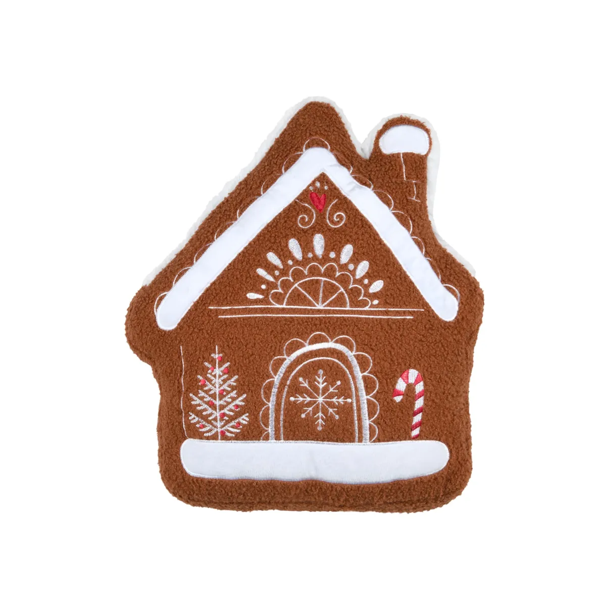 Cuscino natalizio casa (43 x 40 cm) Ginger Caramel