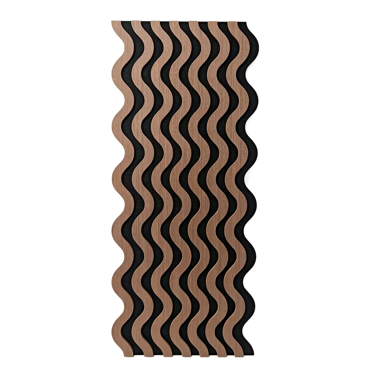 Set di 4 pannelli murali in legno Amani (60 cm) Naturale