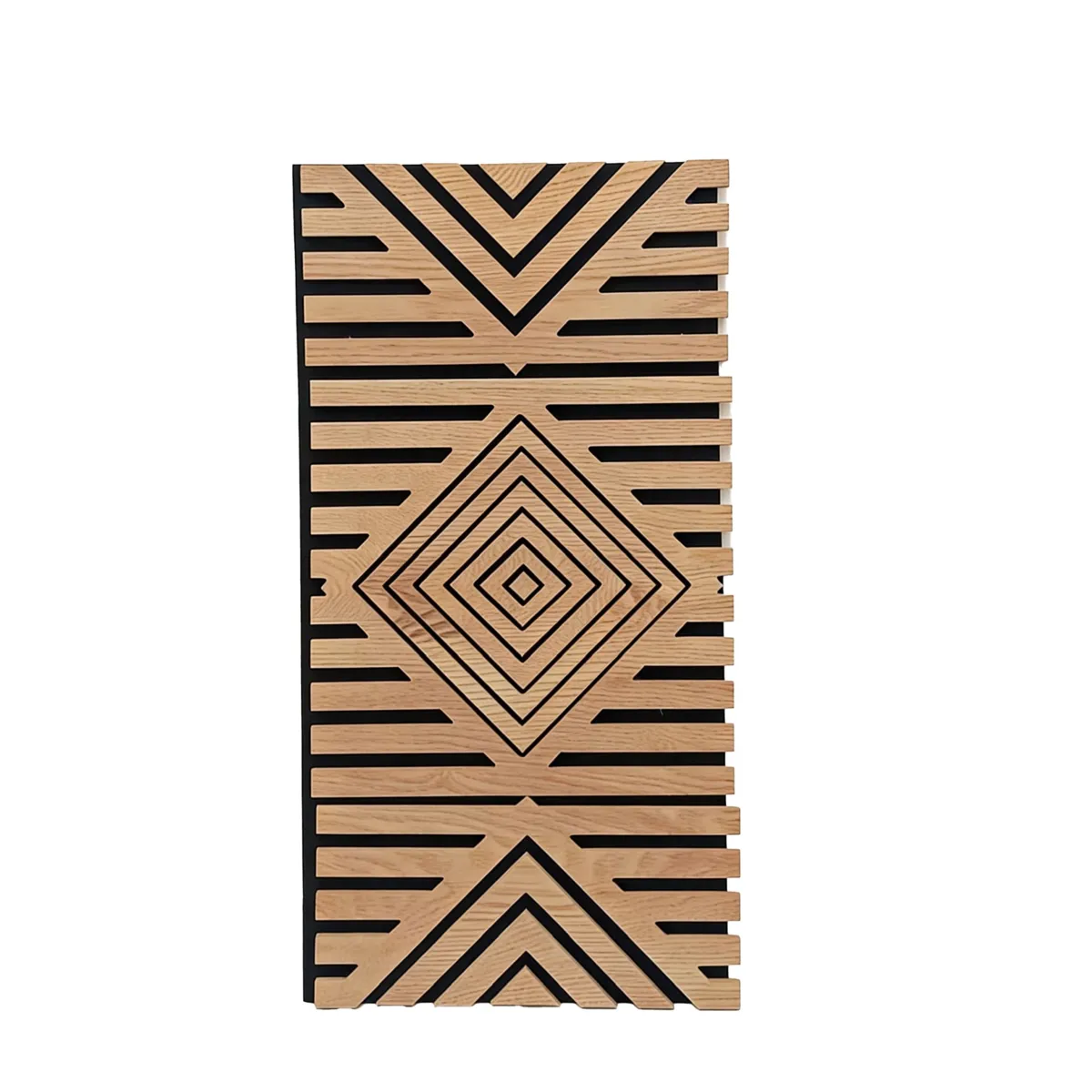 Set di 4 pannelli murali in legno (60 cm) Lior Naturale