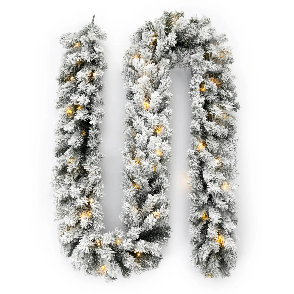 Ghirlanda abete luminosa Royal Bianco caldo