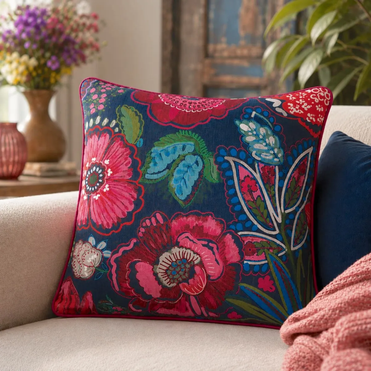 Cuscino quadrato (50 x 50 cm) Bellissima Multicolore