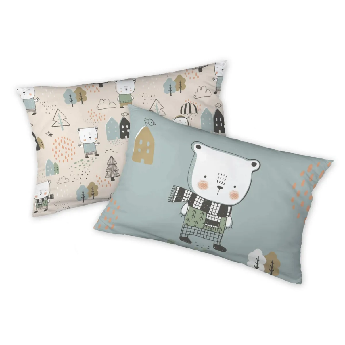 Federa per cuscino rettangolare per bambini in percalle di cotone (50 x 70 cm) Mallow Multicolore