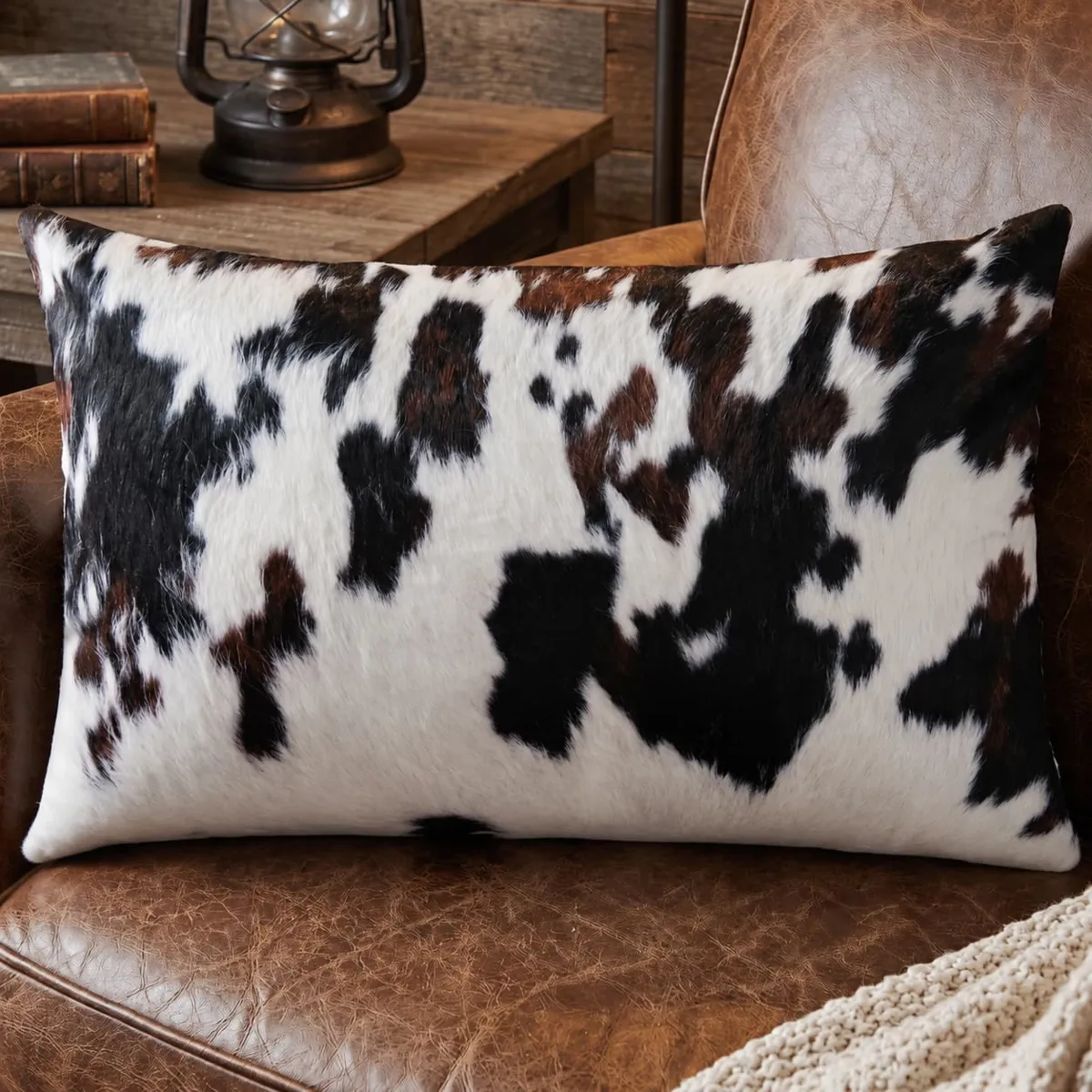Cuscino rettangolare mucca (40 x 60 cm) Pelliccia Marrone
