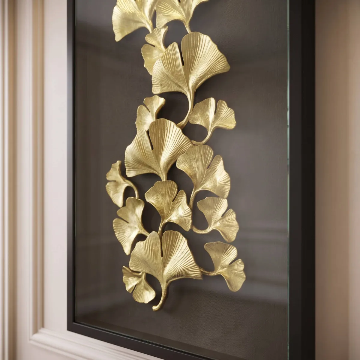 Quadro decorativo in rilievo in resina (60 x 120 cm) Jaya Oro