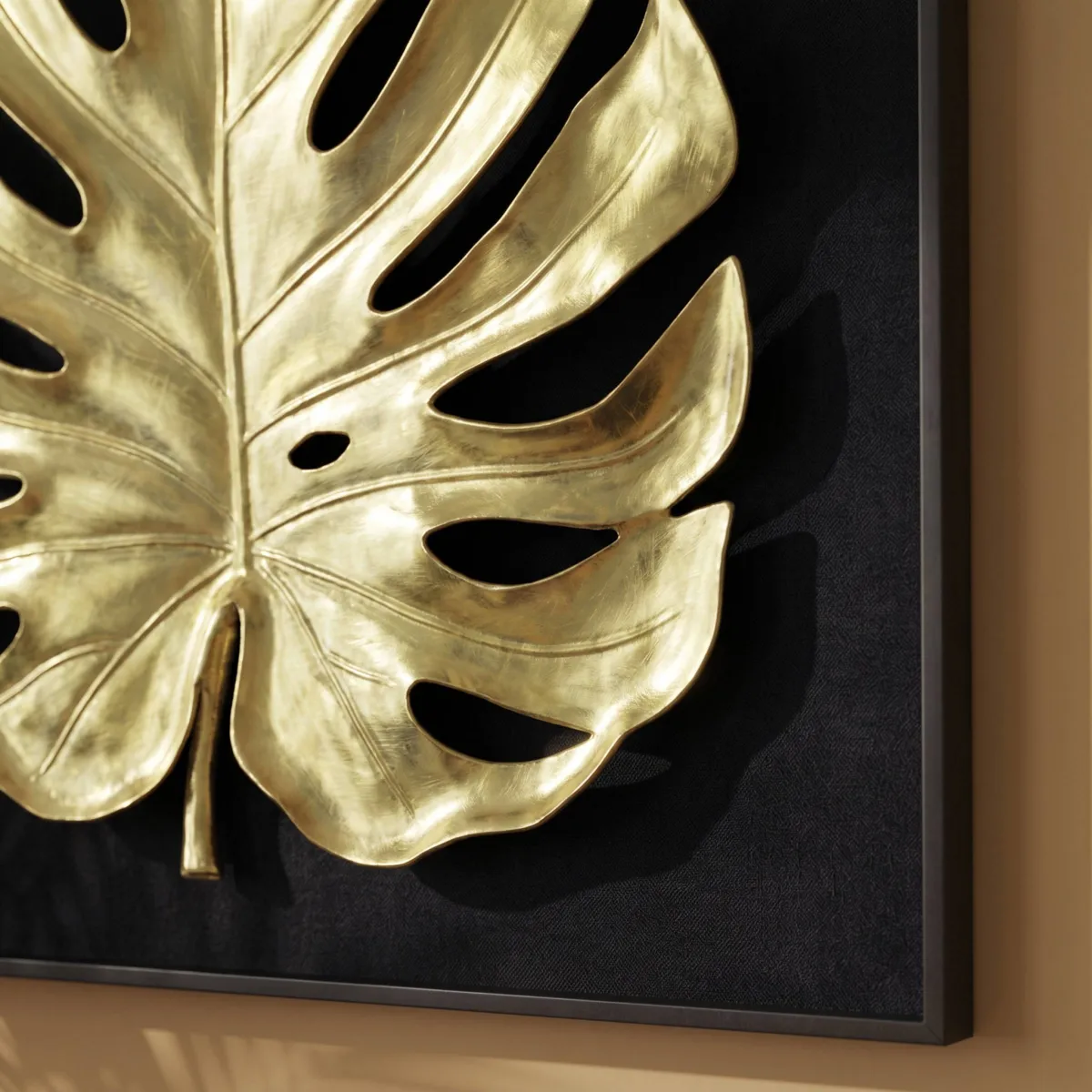 Quadro decorativo in rilievo in resina (60 x 60 cm) Leni Oro