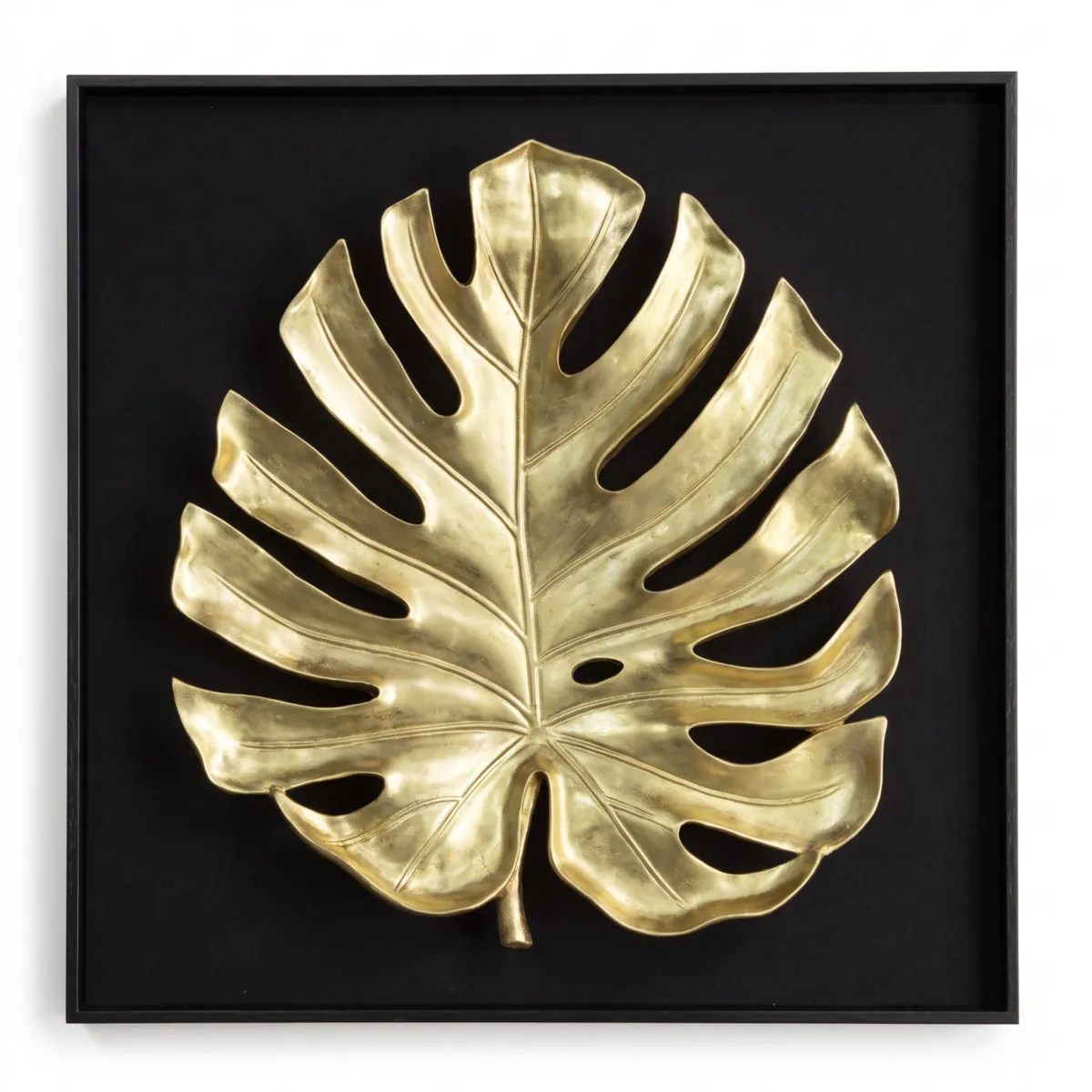 Quadro decorativo in rilievo in resina (60 x 60 cm) Leni Oro