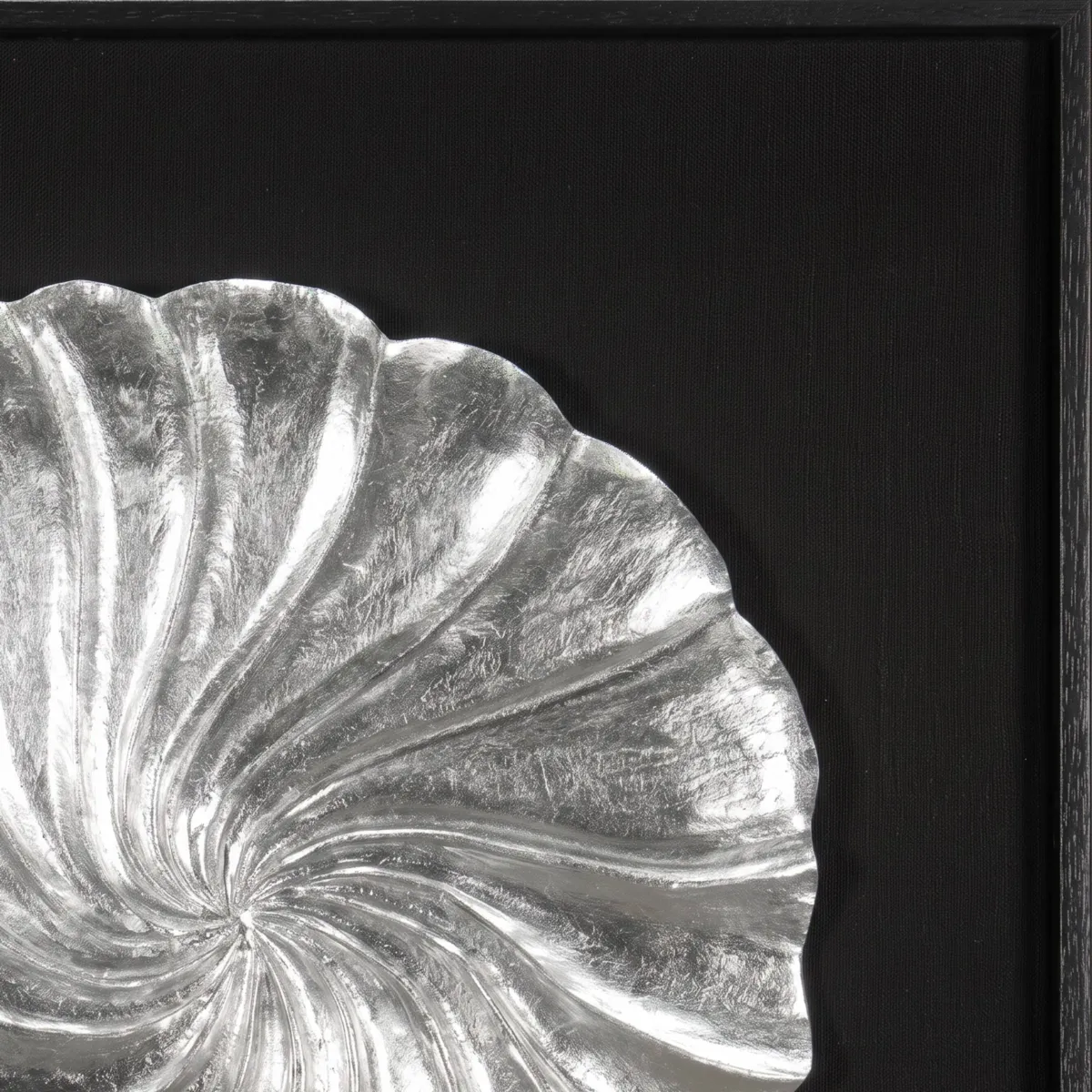 Quadro decorativo rilievo in legno (60 x 60 cm) Mero Argento