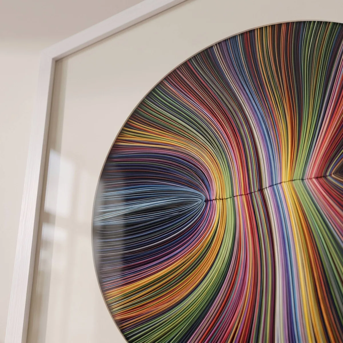 Quadro decorativo rilievo in carta (60 x 60 cm) Kaus Multicolore