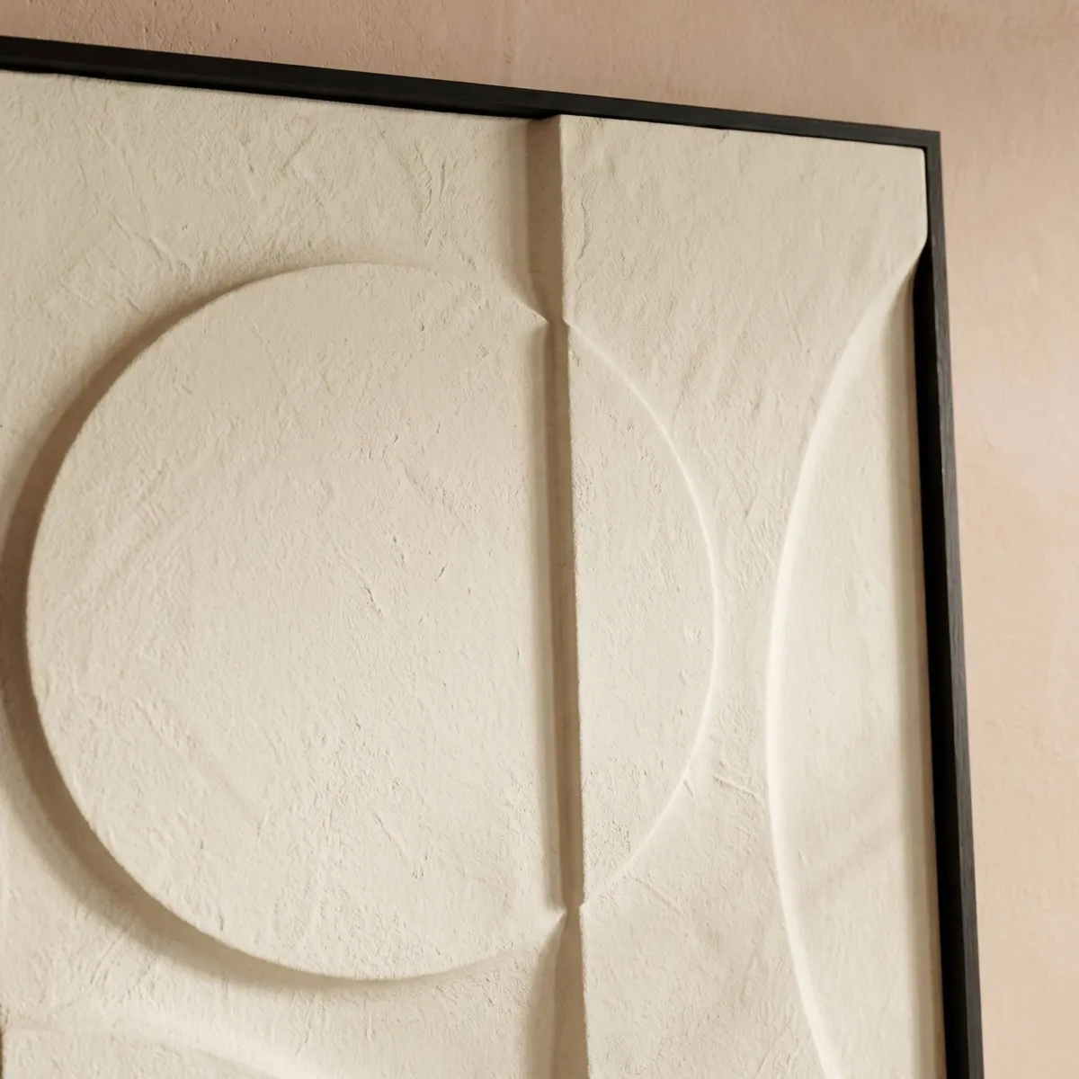 Quadro decorativo rilievo in carta (45 x 60 cm) Zosma Bianco