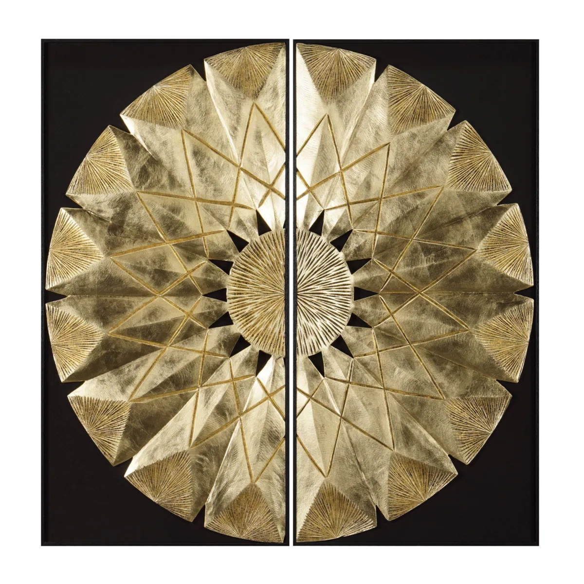 Quadro decorativo in rilievo (120 x 120 cm) Lyra Bianco