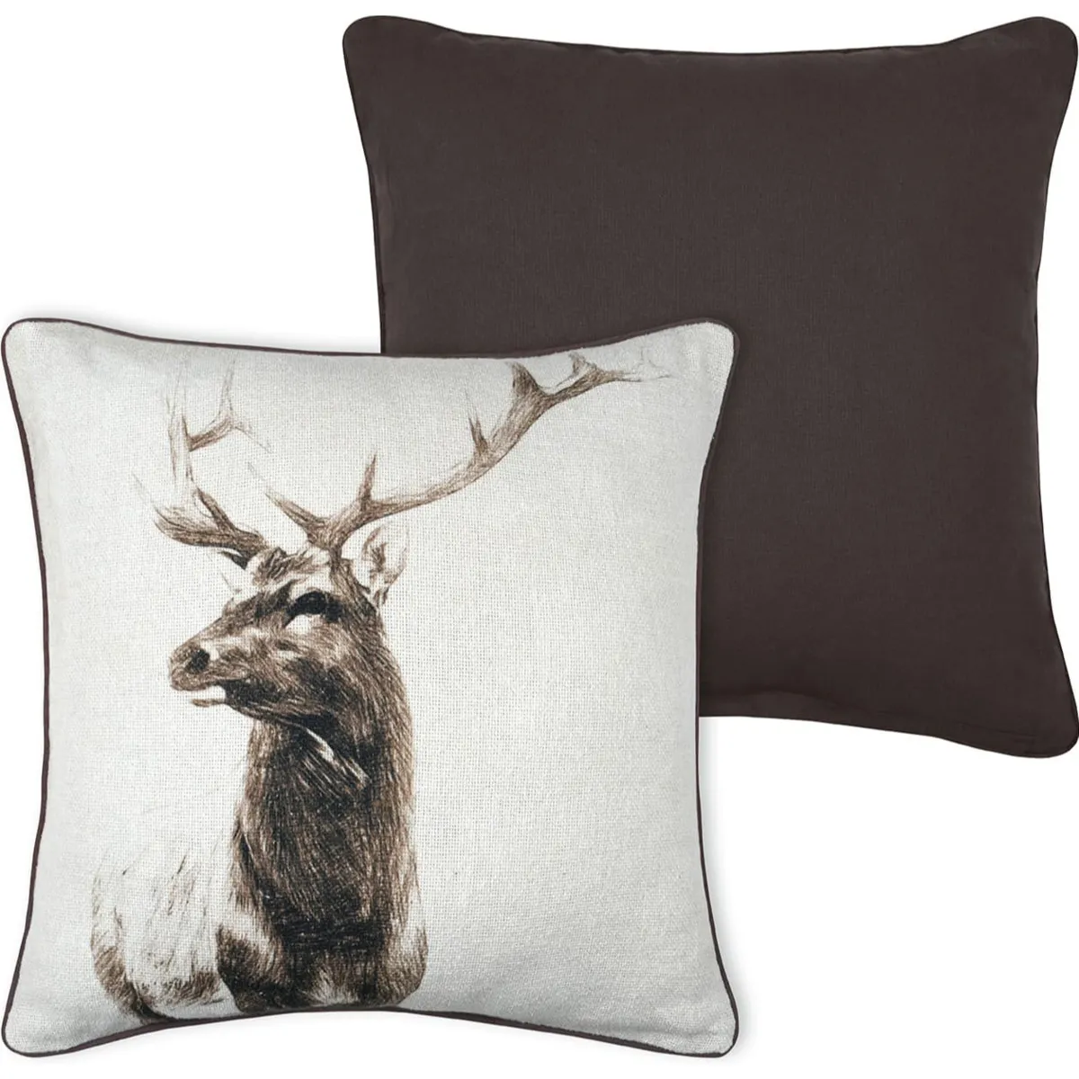 Cuscino quadrato in cotone (45 x 45 cm) Granon Marrone