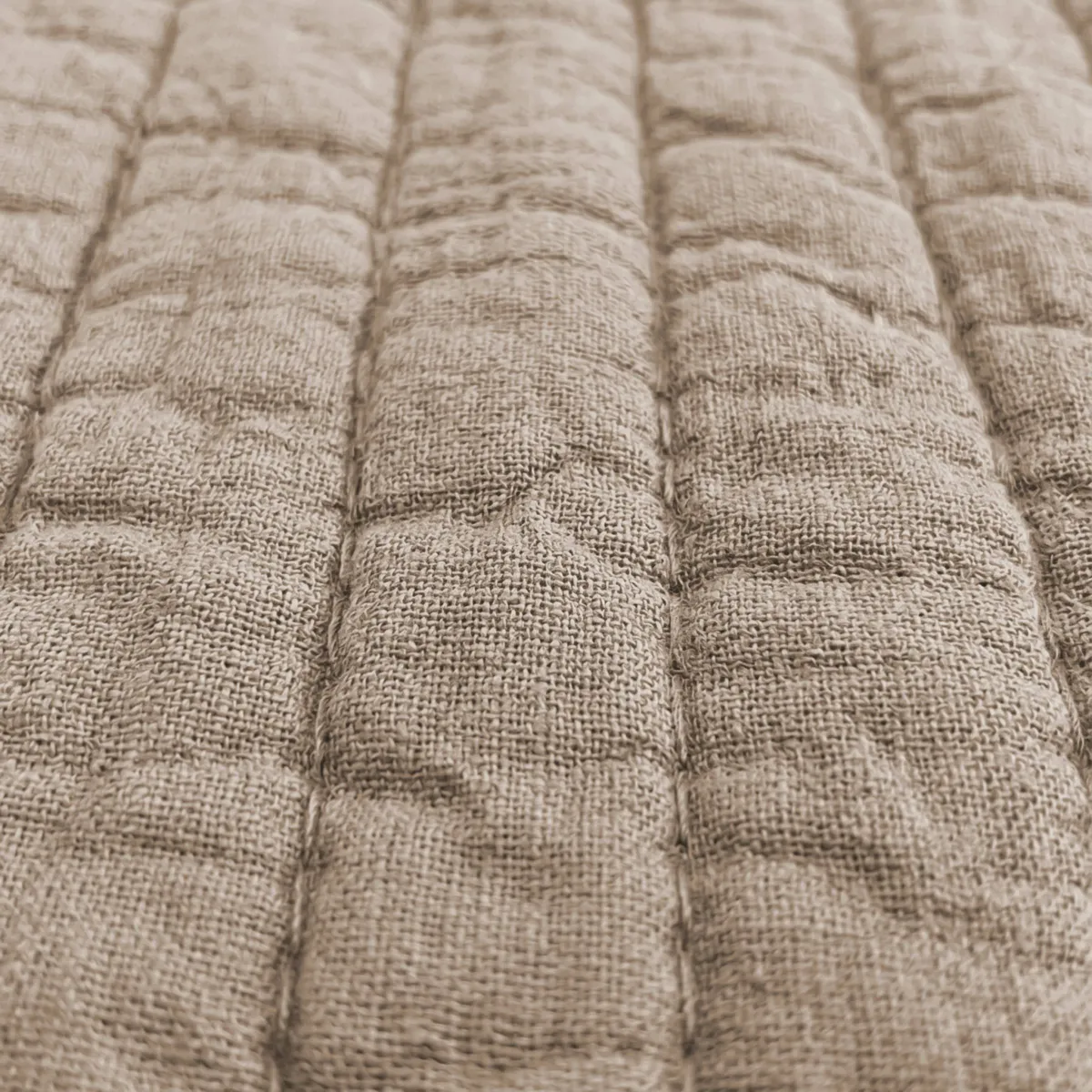 Federa quadrata in cotone trapuntato (60 x 60 cm) Mira Corda