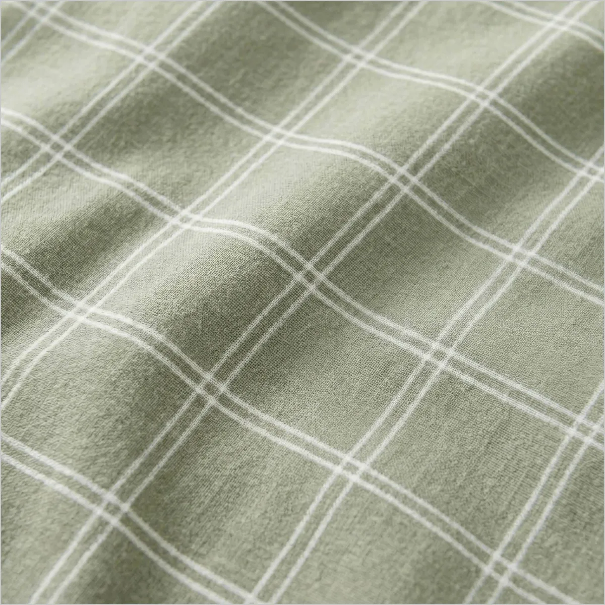 Federa rettangolare in percalle di cotone (50 x 70 cm) Marthe Verde