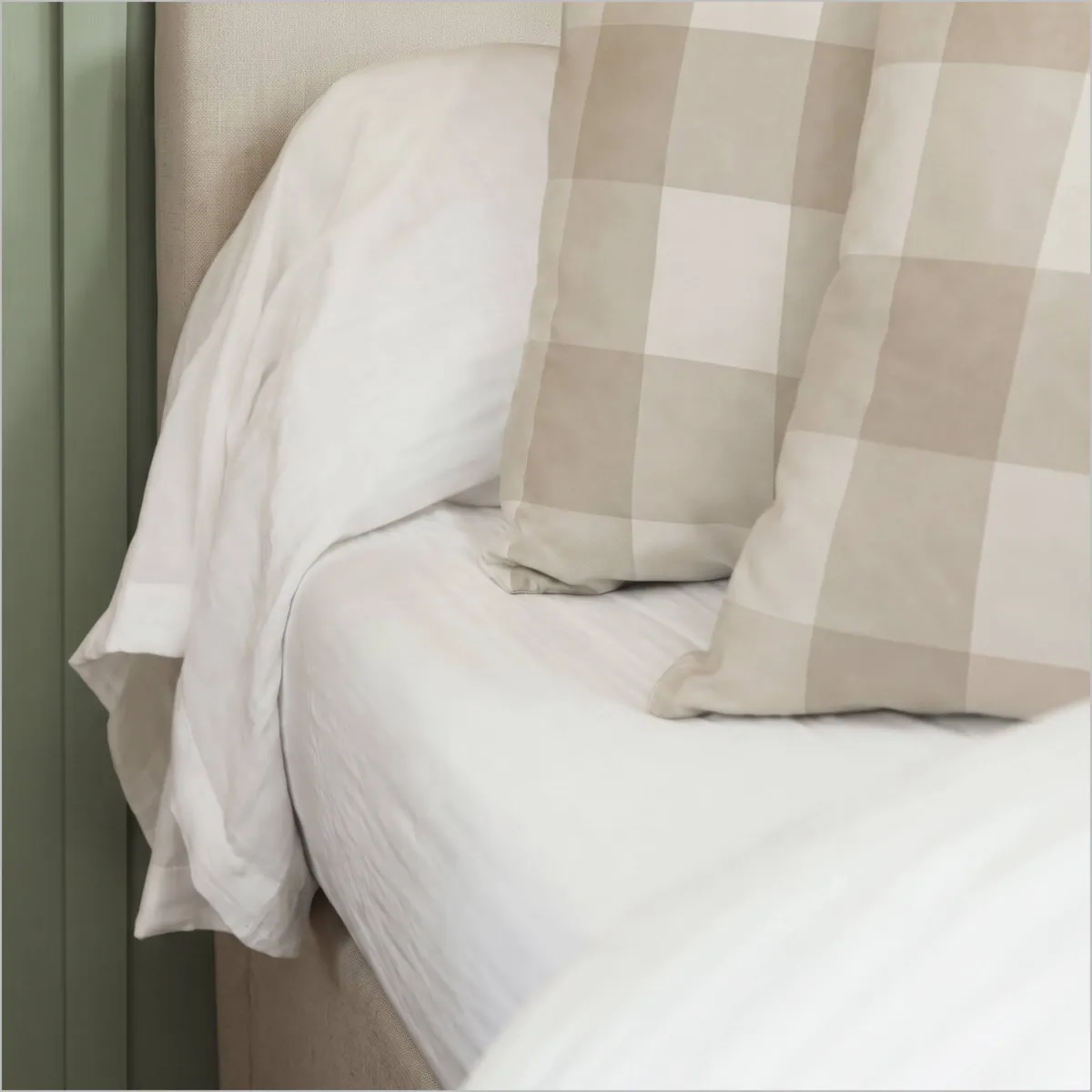 Copripiumino in percalle di cotone (140 x 200 cm) Sophie Beige