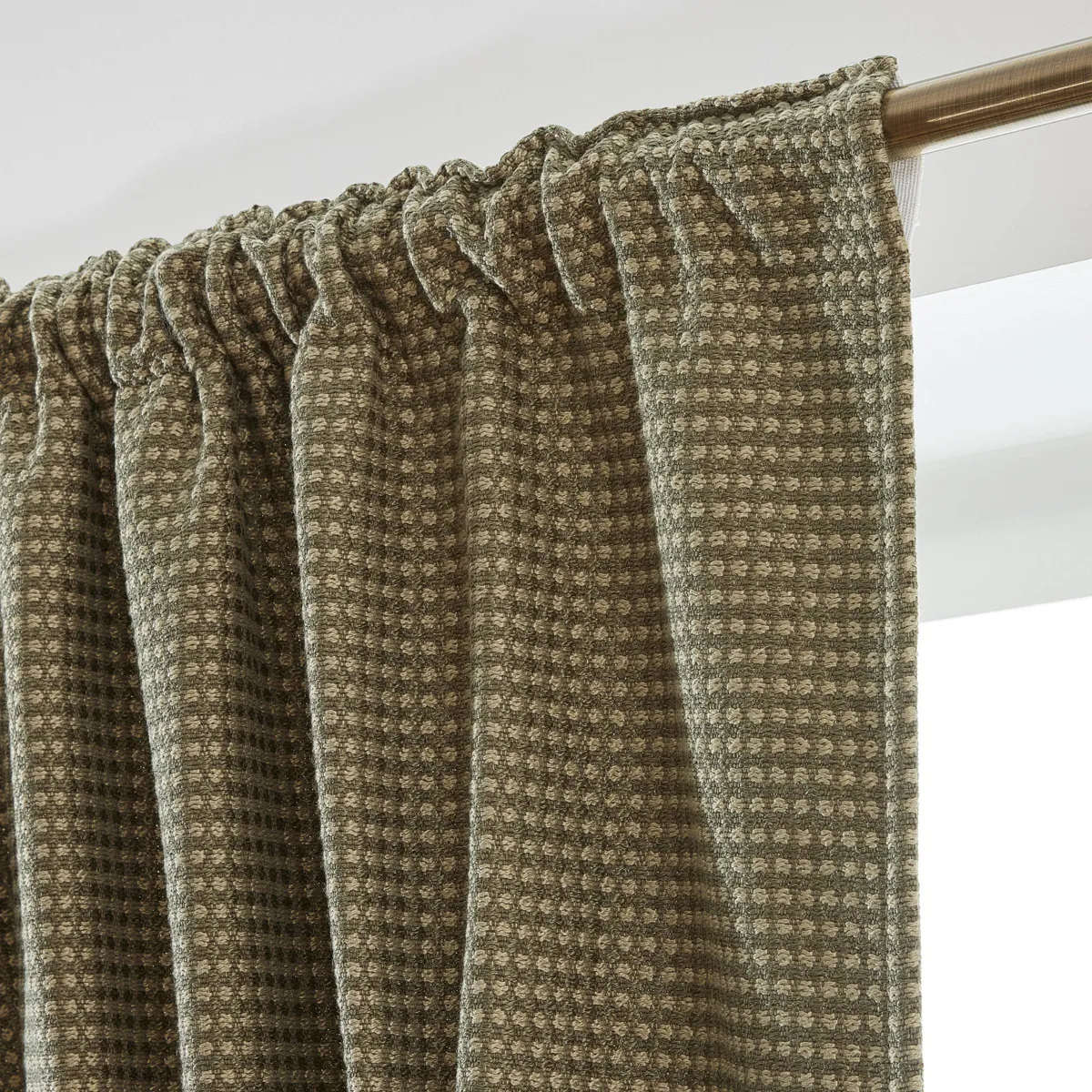 Tenda semi-oscurante termica passanti nascosti (280 x 240 cm) Lona Verde cachi