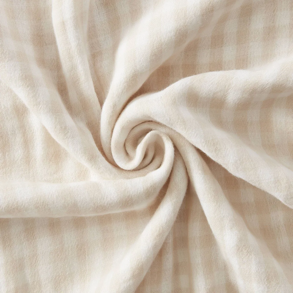 Cuscino rettangolare in garza di cotone (40 x 60 cm) Vickie Beige